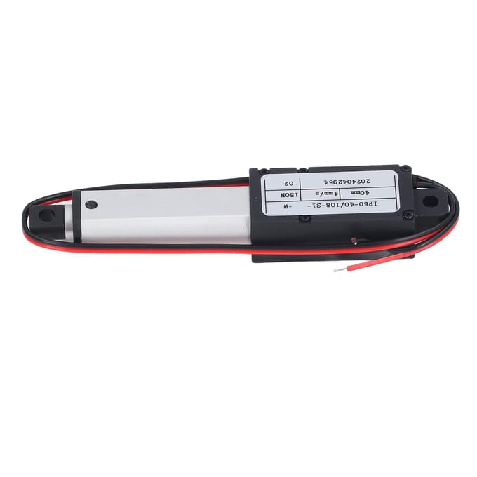 Mini Bewegingsactuator 40mm Slag 150N Stuwkracht 4mms Snelheid Aluminium Elektrische Mini Lineaire Actuator 24V