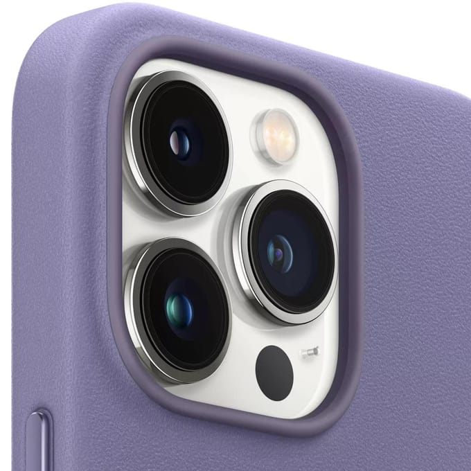 Leather Backcover MagSafe voor de Apple iPhone 13 Pro Max - Wisteria
