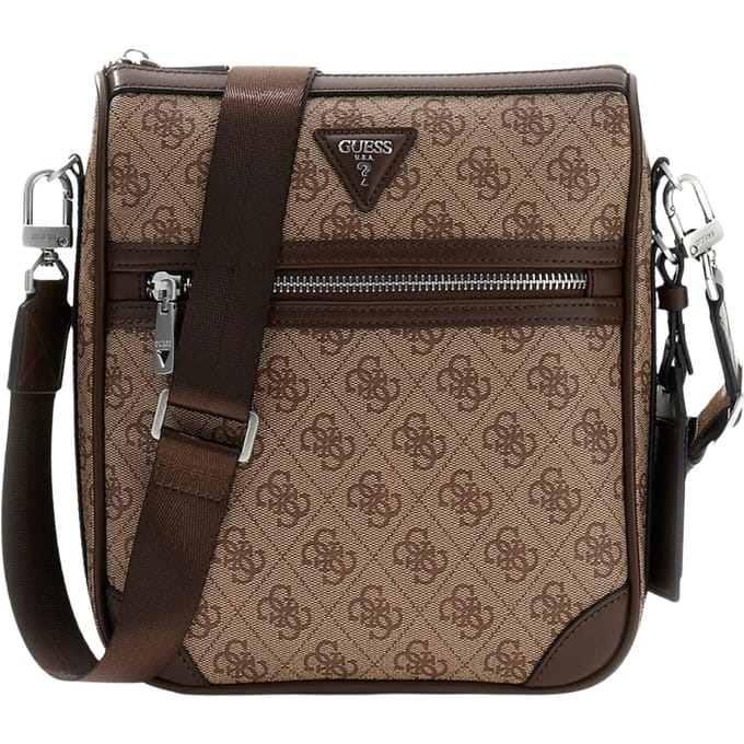 GUESS schoudertas Milano Crossbody 2 Berlin Grey A907 grijs