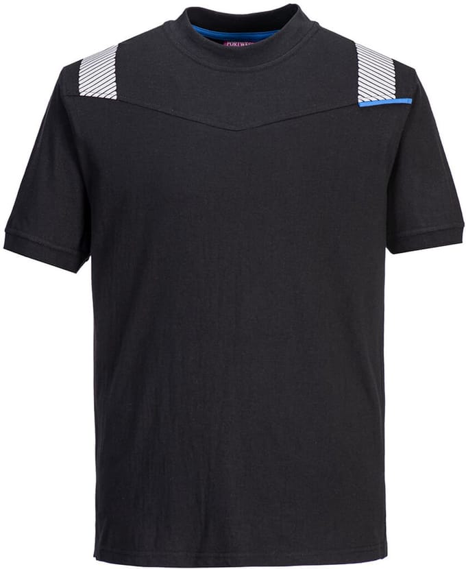Portwest WX3 Vlamvertragend T-Shirt FR712 - Zwart - M