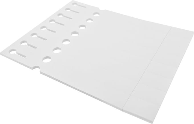 CombiCraft sleufetiketten met afscheurstrook voor laserprinters 250x25mm - per 1000 stuks