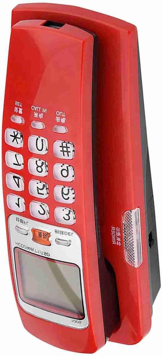 Vaste Telefoon - Beller ID - Thuis Kantoor - Bliksem Anti-jamming - 30 Oproepen Opslag - Rood