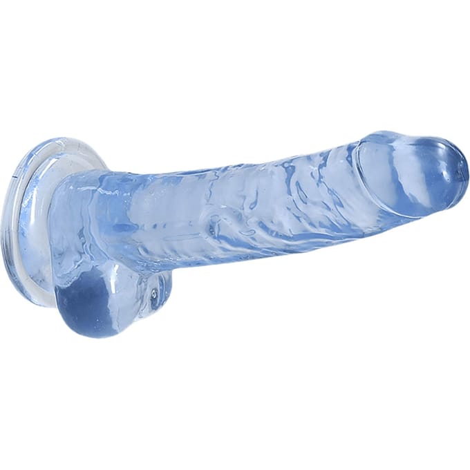 Shots - RealRock Realistische Dildo met Ballen - 17 cm blue