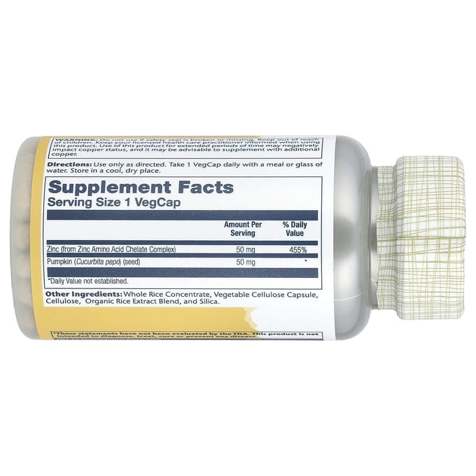 Zink, 50 mg, 100 vegetarische capsules