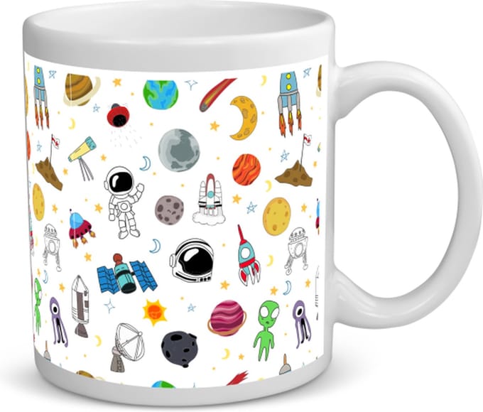 Akyol - ruimte koffiemok - theemok - Ruimte - astronaut - ruimteschip - 350 ML inhoud