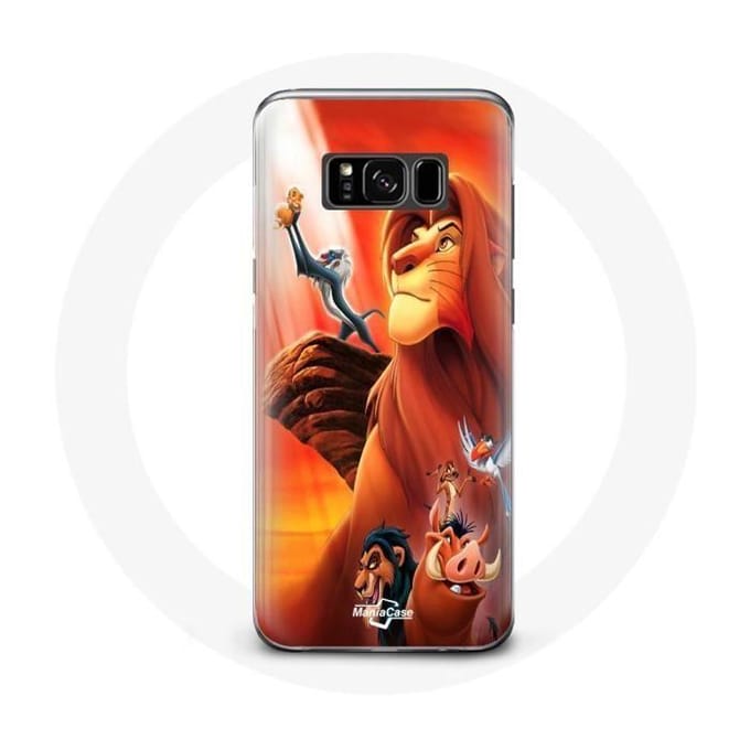 Coque pour Samsung Galaxy S8 plus Le Roi Lion Simba et Mufasa