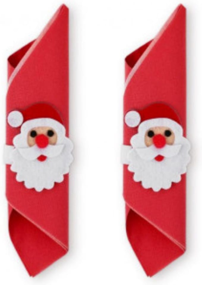 Servethouders Kerstman | 2 stuks