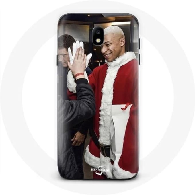 Coque pour Samsung Galaxy J7 2017 Mbappé Foot Joyeux noël