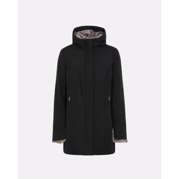 Vrouwenjas Suns Marmolada bont zwart