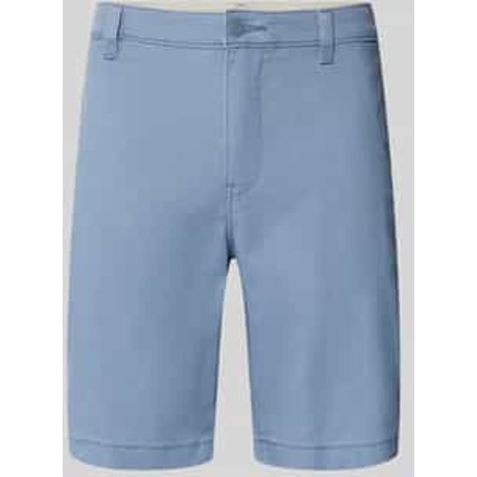 regular fit chino-shorts van katoenmix