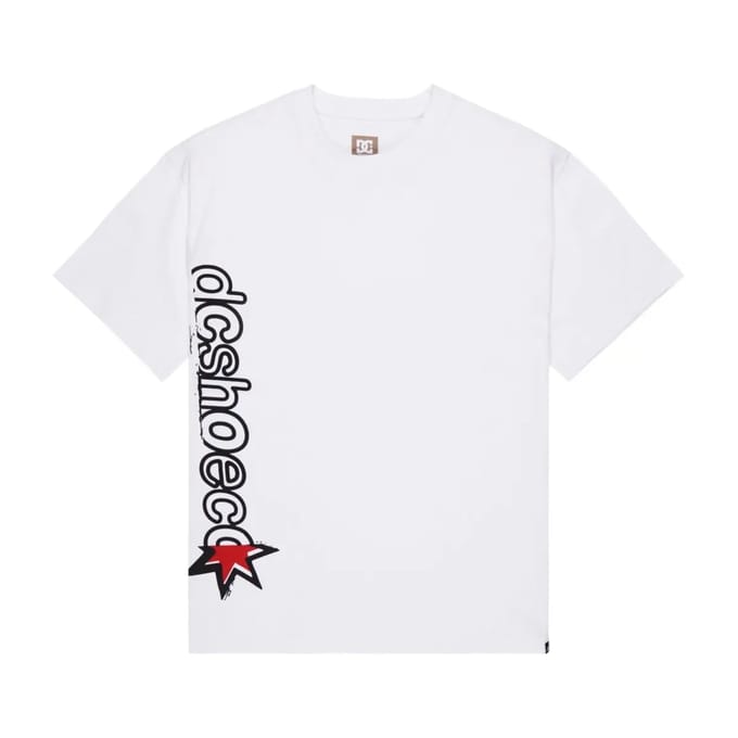 Dc Shoes Shock Side T-shirt Met Korte Mouwen Wit S Man