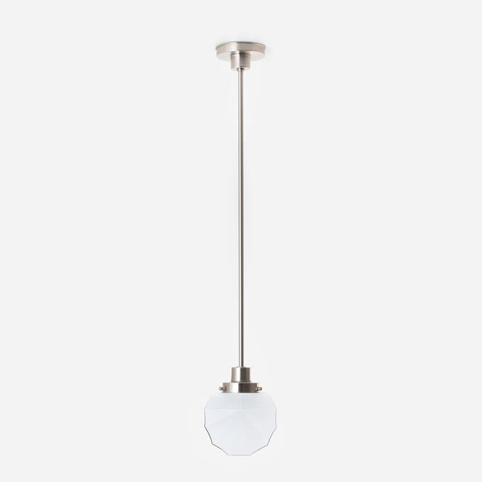 Hanglamp Johanna 20's Matnikkel - Art Deco Trade