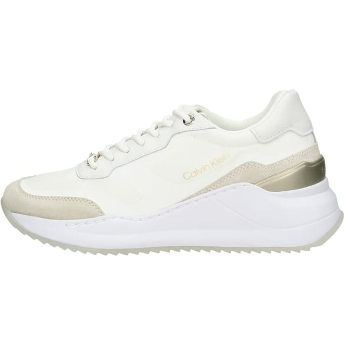 Calvin Klein - Internal Wedge Lace Up-nylon Mix Wit 36