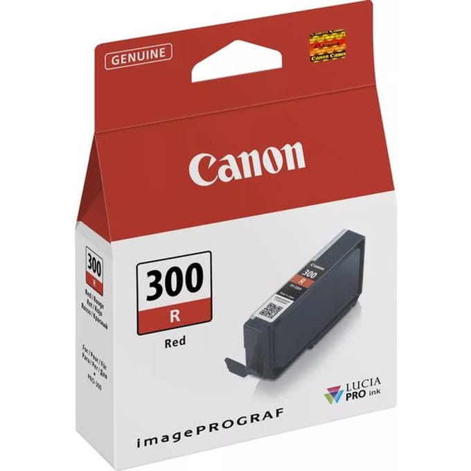 Canon PFI-300R inktcartridge rood (origineel)