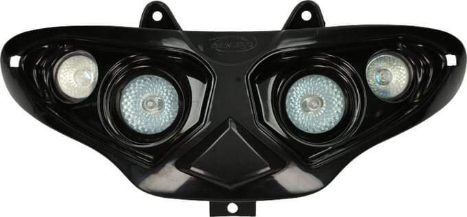 Mokix Koplamp Gilera Runner - tot 2005 - zwart - inclusief lampen
