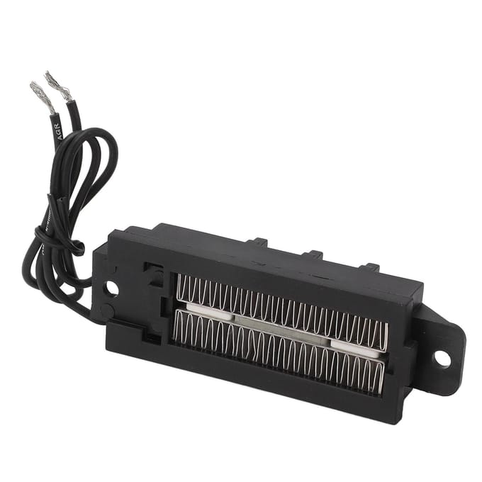 24V 100W PTC Verwarmingselement Thermostatische Verwarming Temperatuurbestendige PTC Luchtverwarmer met Beugel black