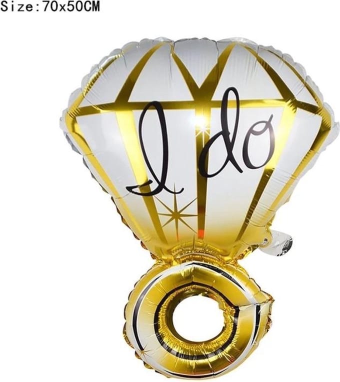 ballon ring I DO, 70x50cm kindercrea