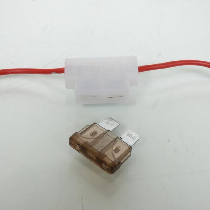 platte plug-in zekeringhouder 7,5a 0,75mm² voor motor scooter auto nieuw