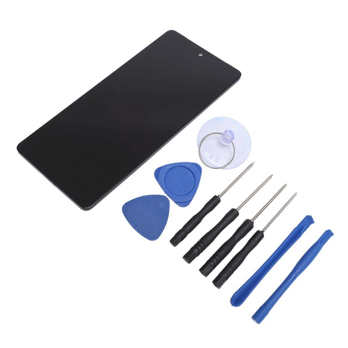 Écran tactile TFT de téléphone de remplacement Écran de téléphone Assemblage numériseur d'écran tactile avec outils de réparation black