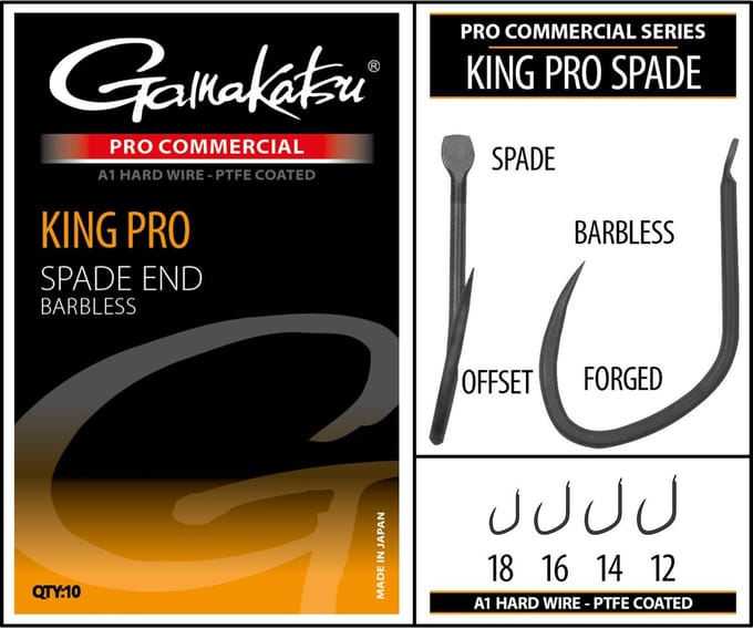 Gamakatsu - Haken PRO-C King Pro Spade A1 PTFE BL - Gamakatsu