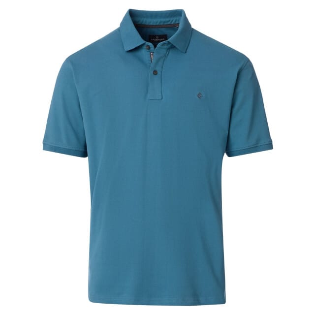 CASA MODA comfort fit heren polo - aqua