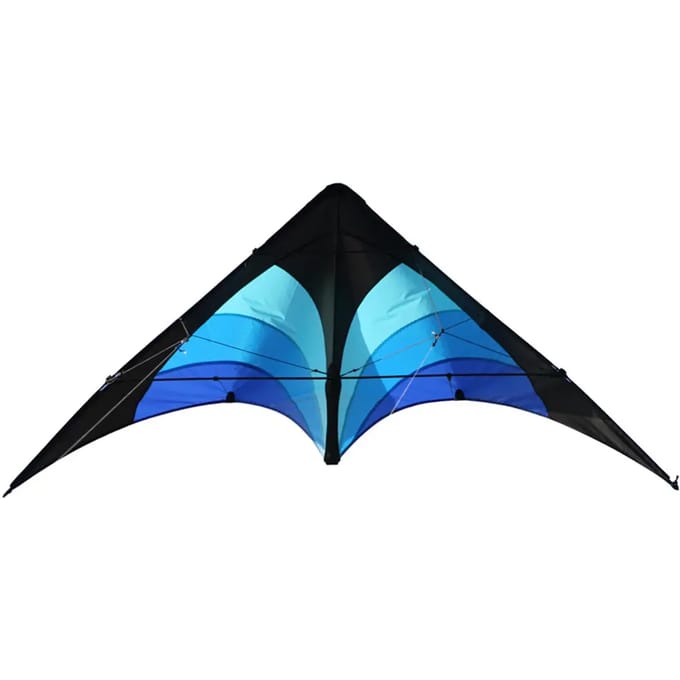 Elliot Tweelijnsstuntkite Delta Stunt 130 Cm Blauw/zwart