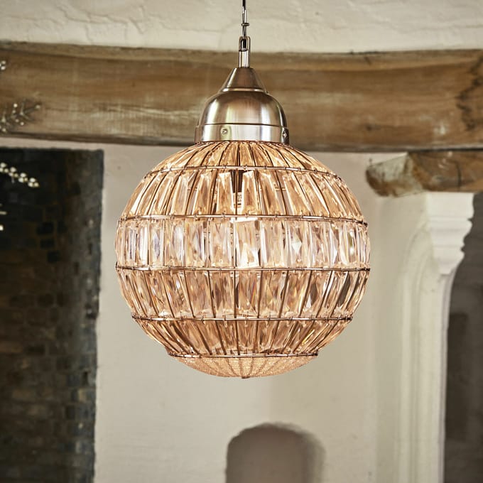 LOBERON Hanglamp Lanebrook zilverkleurig/helder