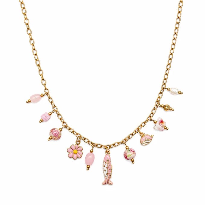Cutie Bedelketting Roze