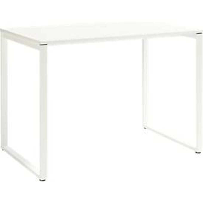 Vergader-statafel Squart, B 1800 x D 900 x H 1120 mm, wit/wit