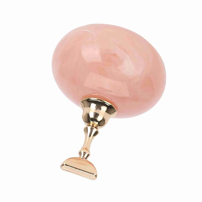 Manicure Display Oefenstandaard Plank Nail Art Tip Houders Magnetische Gouden Basis Roze beige