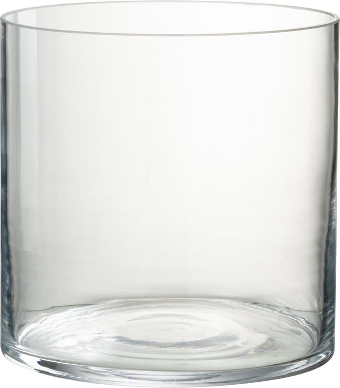 J-Line windlicht Rond - glas - transparant - small