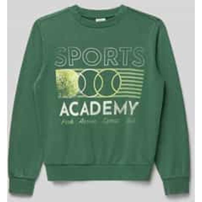Regular fit sweatshirt van katoenmix