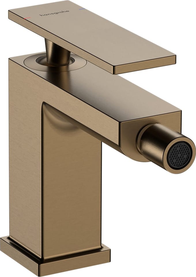 hansgrohe Tecturis E ééngreeps bidetkraan met trekwaste mat zwart