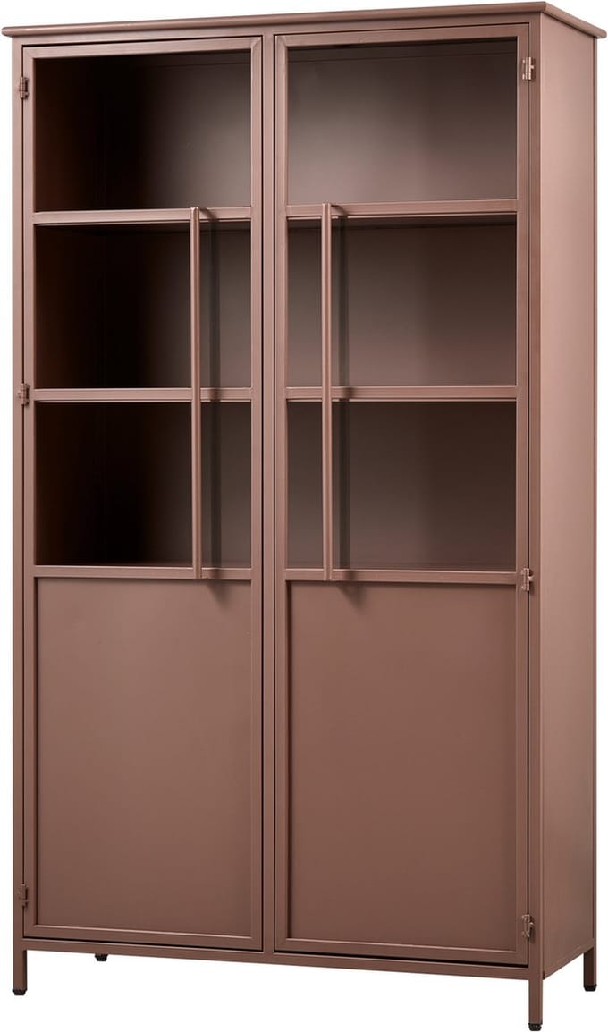 WOOOD Exhibit Vitrinekast - Metaal - Tan - 170x99x44