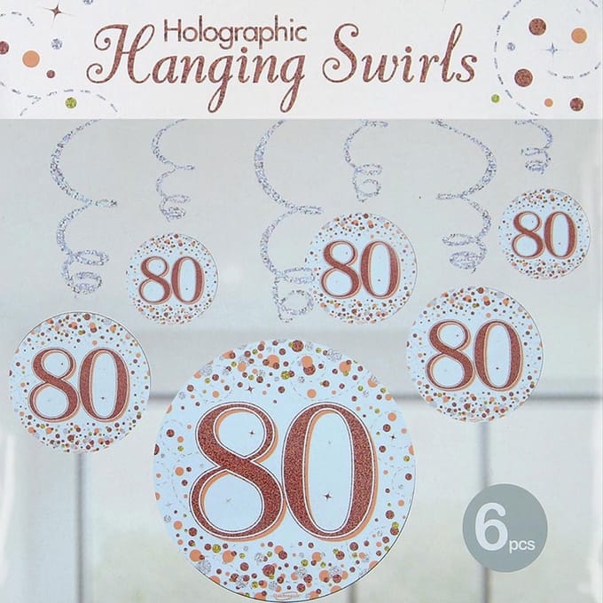 Oaktree - Swirls Sparkling Rose Gold - 80 jaar