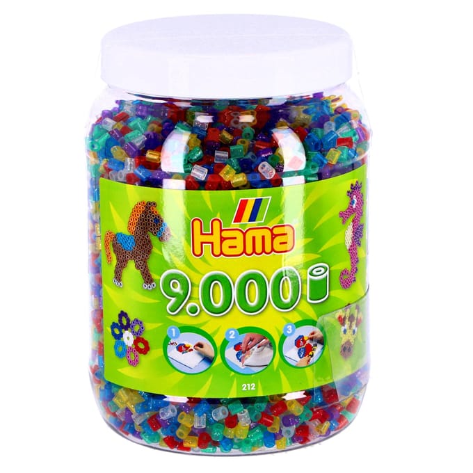 Scapino Hama Strijkkralen Glitter in Pot - 9000 stuks voor 5+ jaar