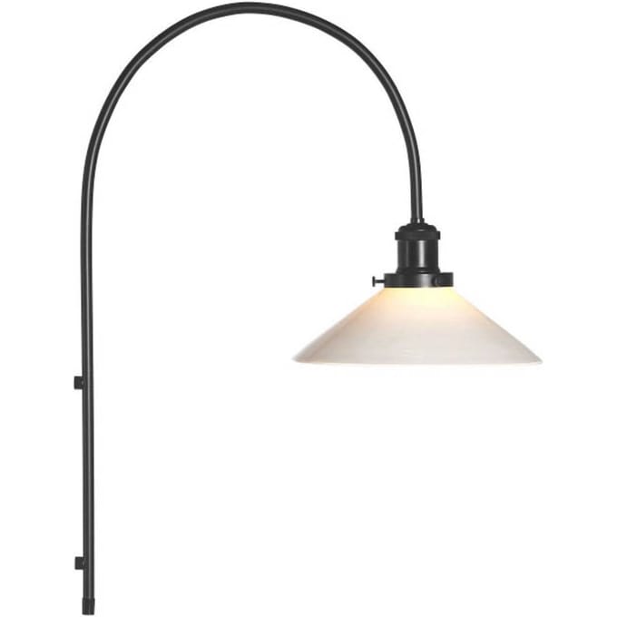 PR Home wandlamp August, opaal, glad glas, Ø 25 cm