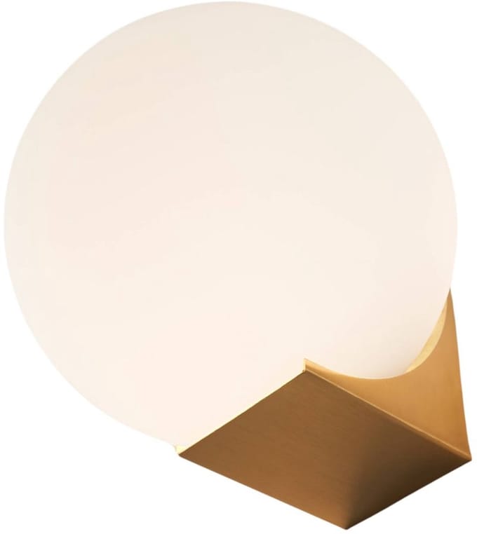 Kosilum - Kandi - Wandlamp - Wit en goud - Metaal en glas