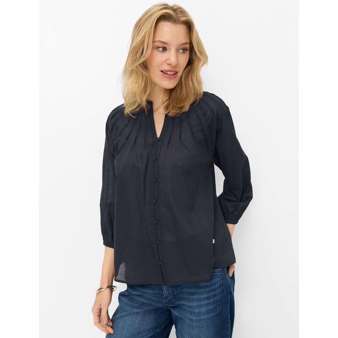 Brax Dames Blouse  Style VALESCA navy, donkerblauw, maat 36