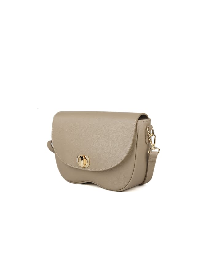 Giulia Monti Schoudertas Grijs Beige