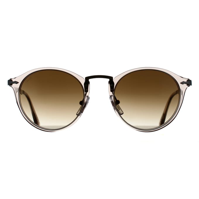 Persol PO3166S 124051 transparant bruin grijs helder bruin gradiënt zonnebril