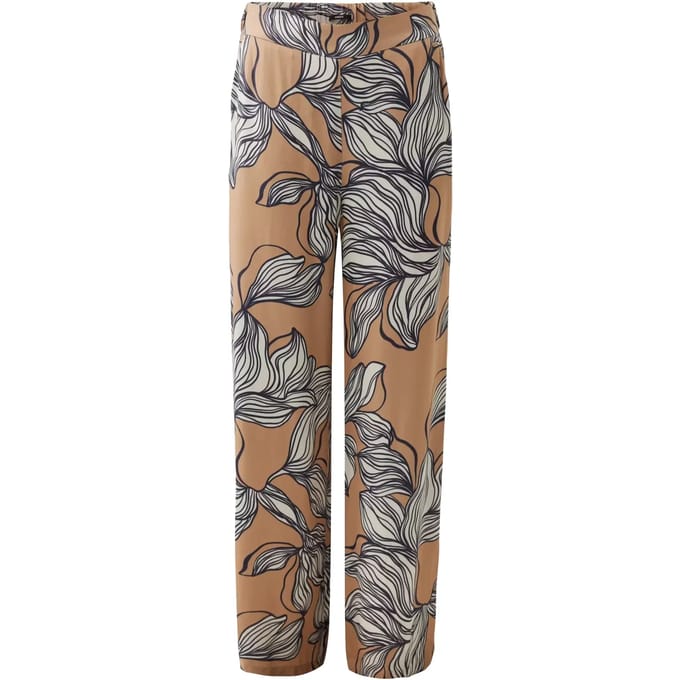 Grafisch Bloemmotief Wijde Broek Dames Mexx