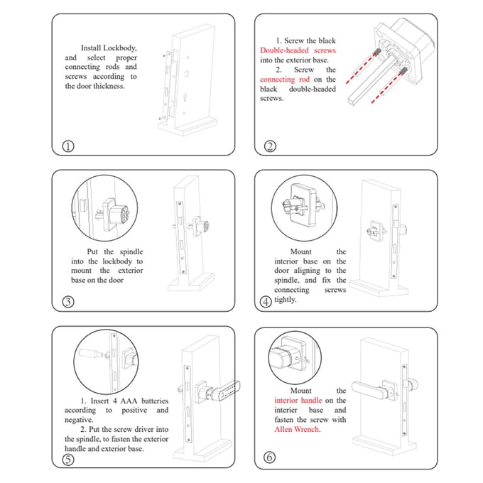 Vingerafdruk slim deurslot met handvat 4 in 1 Keyless Entry Tuya APP sleuteltoegangscodes Smart white