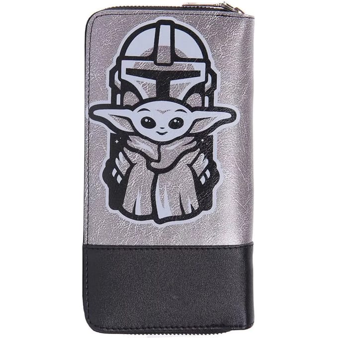 Star Wars Portemonnee Yoda 19 X 10 Cm Polyurethaan Zilver
