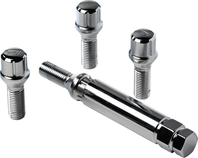 TPI AutoStyle Slotboutenset M14x1.50 - 6-Spline - Konisch (lengte 28mm)