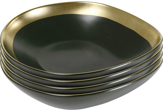Soepborden Vibrations Ø19cm groen (4/Set) Kare Design