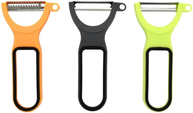 Set van 3 groentescharen 13 cm Fackelmann Colors Edition