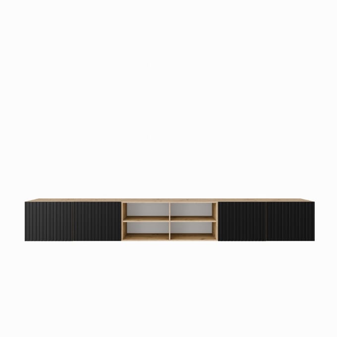 TV-kast Mio IV 300 (3x100) cm (artisan + zwart)