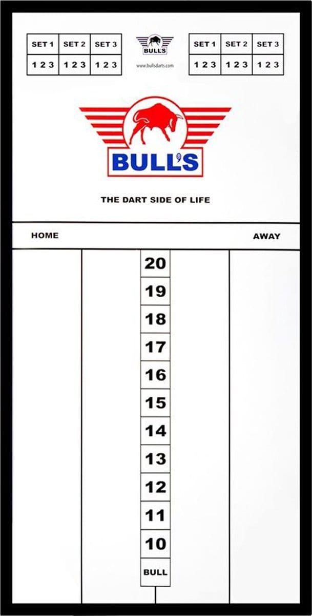 Bull's Styreen Dart Scorebord - Scorebord Darten - 60 x 30cm