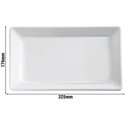 GGM Gastro (6 Stück) GN-Tablett 1/3 - PURE - Melamin - Höhe: 30mm - Weiß